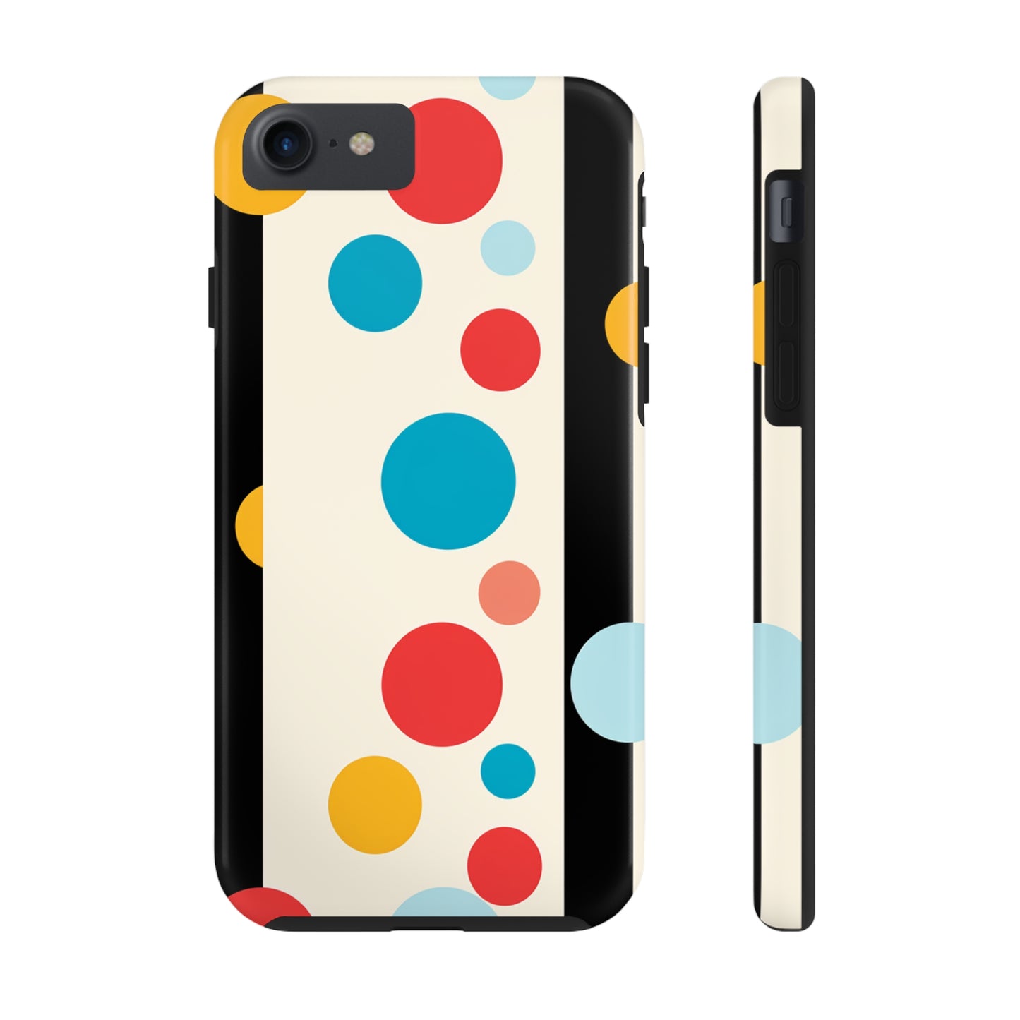 Classic Meets Creative: Abstract Polka Dots Tough Case for iPhone