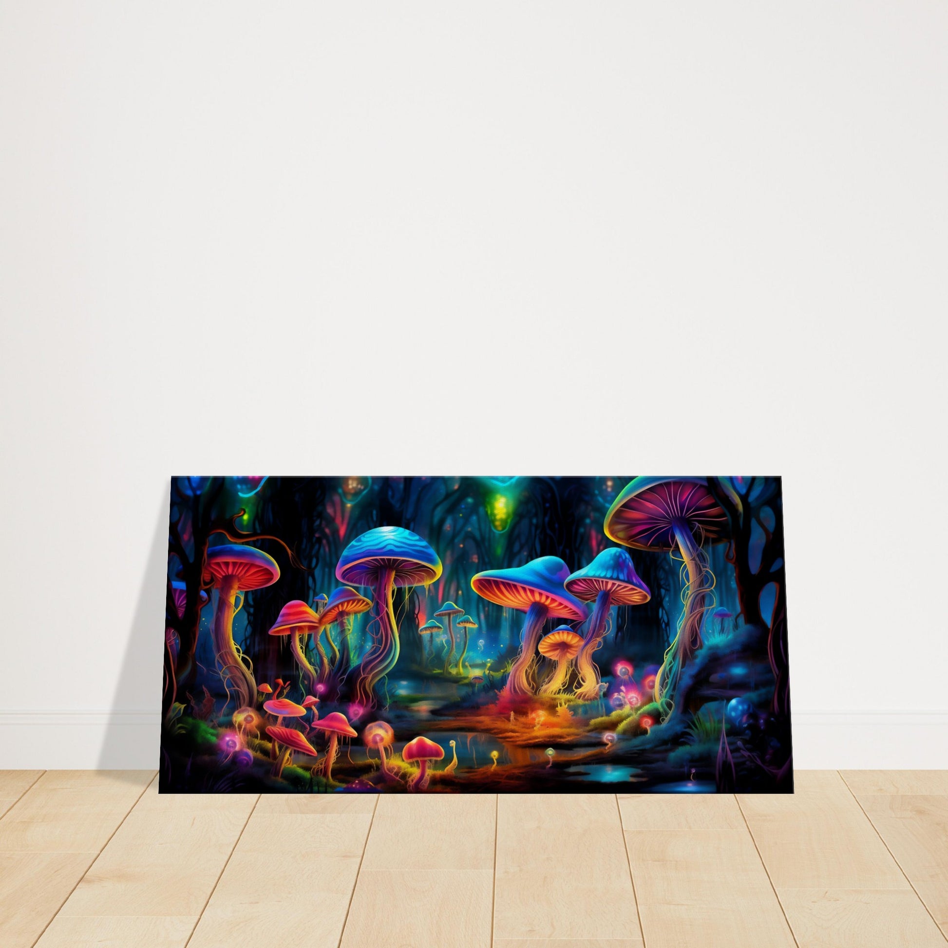 Psychedelic Magic Mushrooms Canvas Wall Decor
