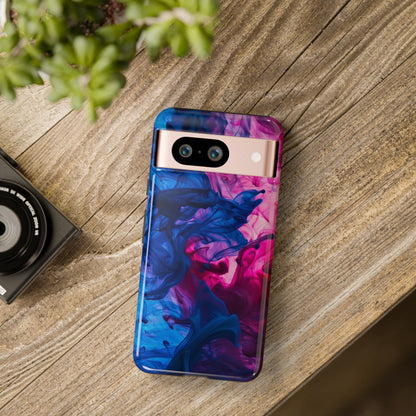 Magenta and Blue Color Explosion Phone Case