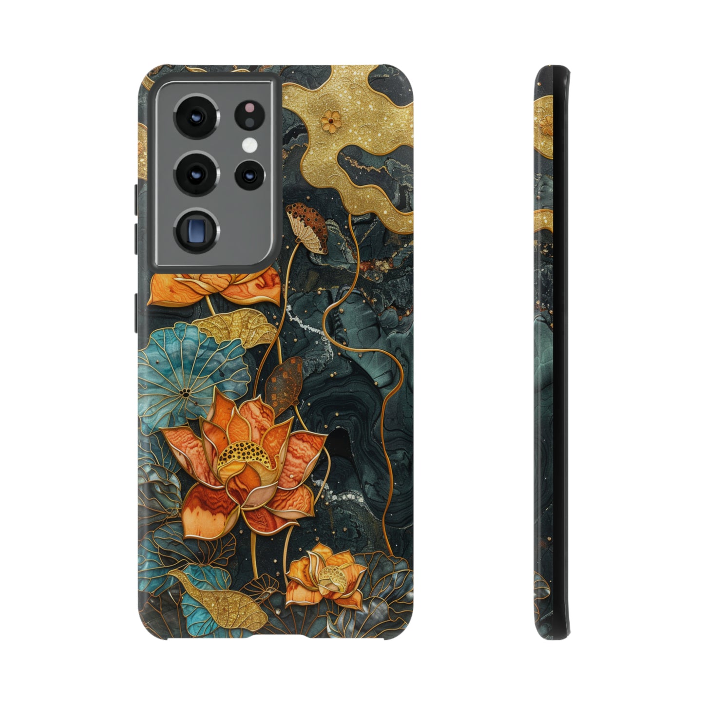 Chiyogami Floral Scroll Work Phone Case