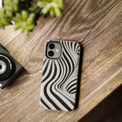 Twist Your Perception: Optical Illusion Tough Case for Apple iPhone Models – Where Art Meets Function