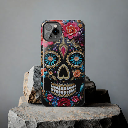 Sugar Skull iPhone Case | Celebrate Dia de los Muertos with Vibrant Elegance