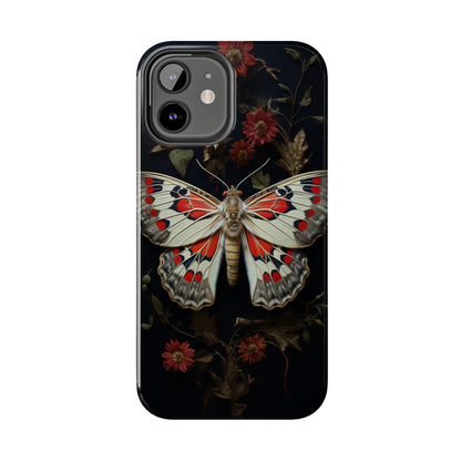 Deadhead Moth Gothic Floral Aesthetic Dark Academia iPhone Case | Embrace Mysterious Elegance