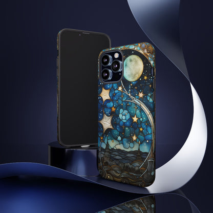 Boho Starry Night Stained Glass Artistry Phone Cover