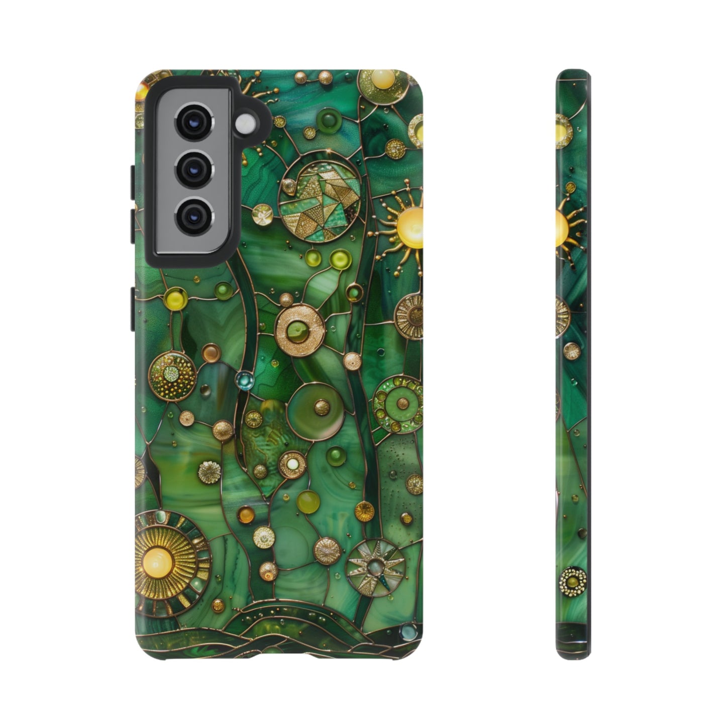 Green Celestial Stained Glass Mosaic Phone Case