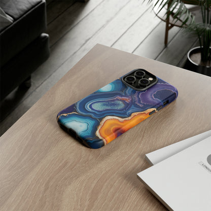 Agate Slice Geode Elegance: Natural Beauty Phone Case