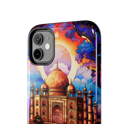 Taj Mahal Silhouette iPhone Case | Royal Elegance for Models 11 through 14 Pro Max