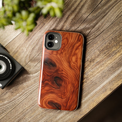 Elegant Timber: Faux Oak Wood Pattern | Dazzling Nature-Inspired iPhone Case