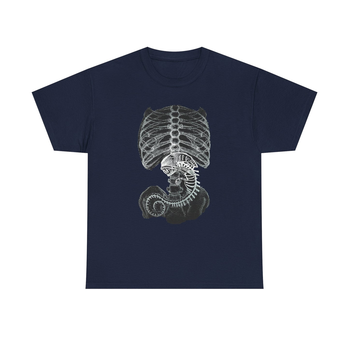 Alien Creature X Ray Sci Fi T Shirt Retro Space Tee