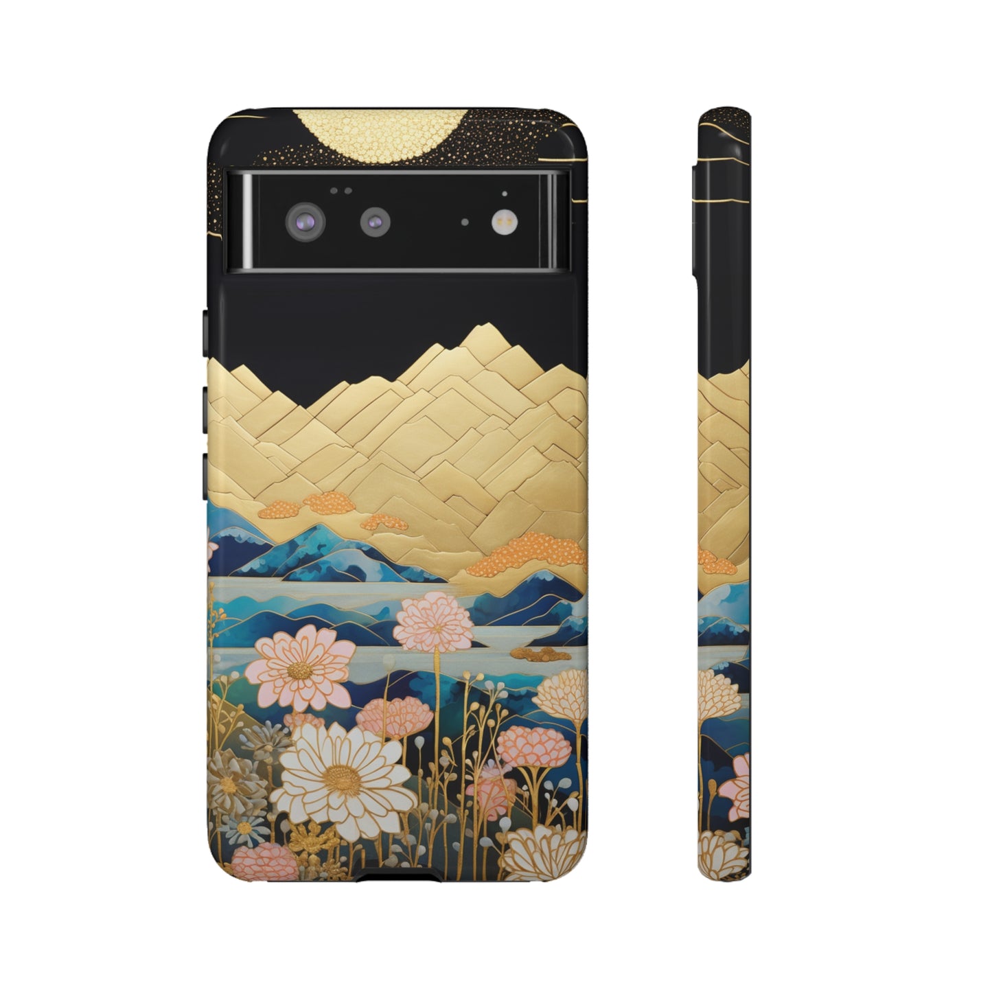 Chiyogami Floral Tough iPhone Case Galaxy S23 S22 S21 S20 Plus Ultra | Iphone 14 13 12 11 8 Pro Max Mini | Pixel 7 6 Pro 5 | Japanese Boho