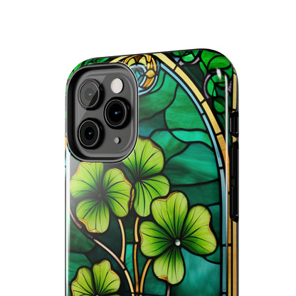 Lucky Charm: Four-Leaf Clover Phone Case | Symbol of Fortune for iPhone Models 11 through 14 Pro Max