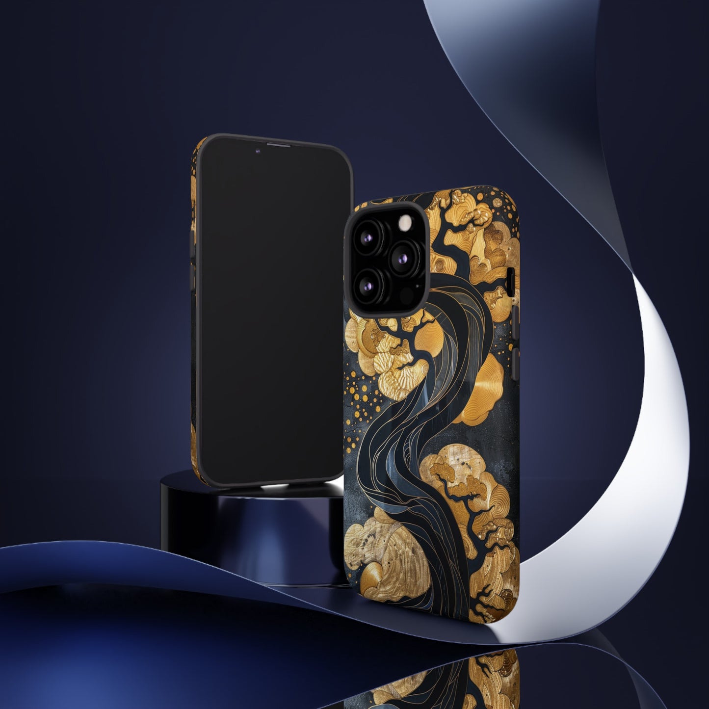 Gold and Silver Tree of Life Design Phone Case