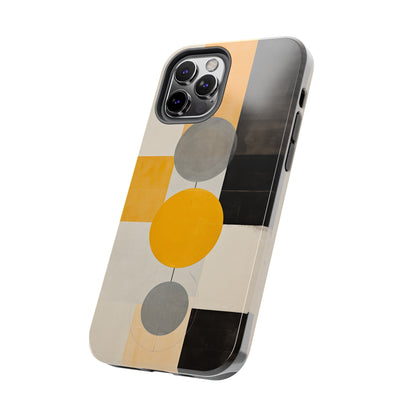 iPhone case inspired by atomic age geometric patterns