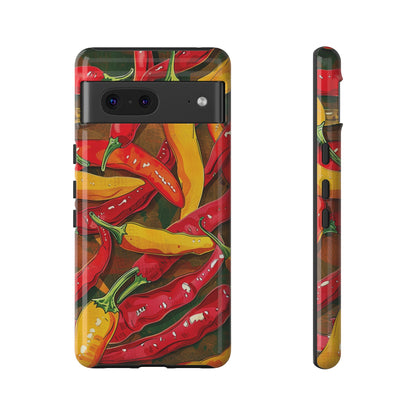 Yellow and Red Chili Peppers Phone Case