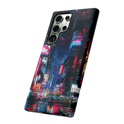 Cyberpunk Tokyo Cityscape Phone Case