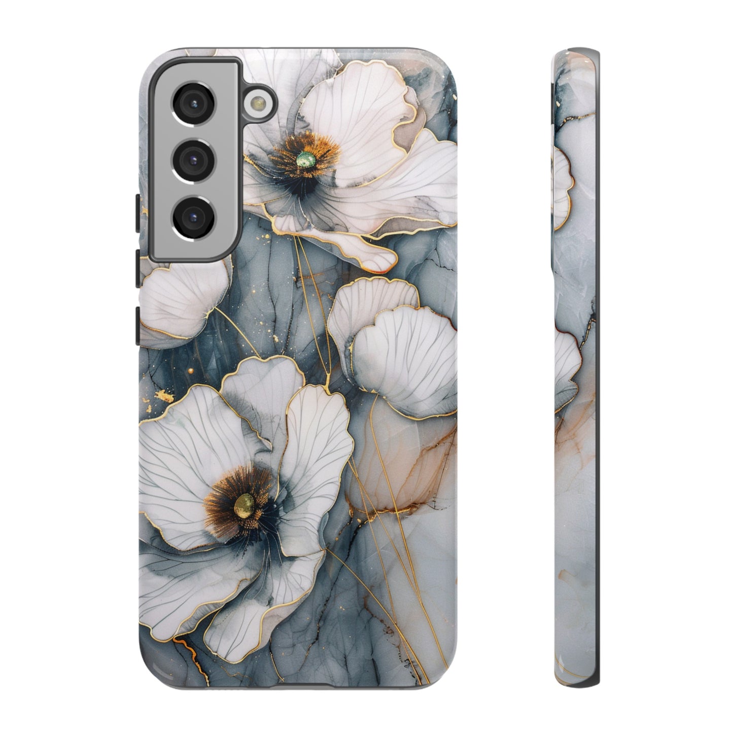 Flowers and Gold Phone Case