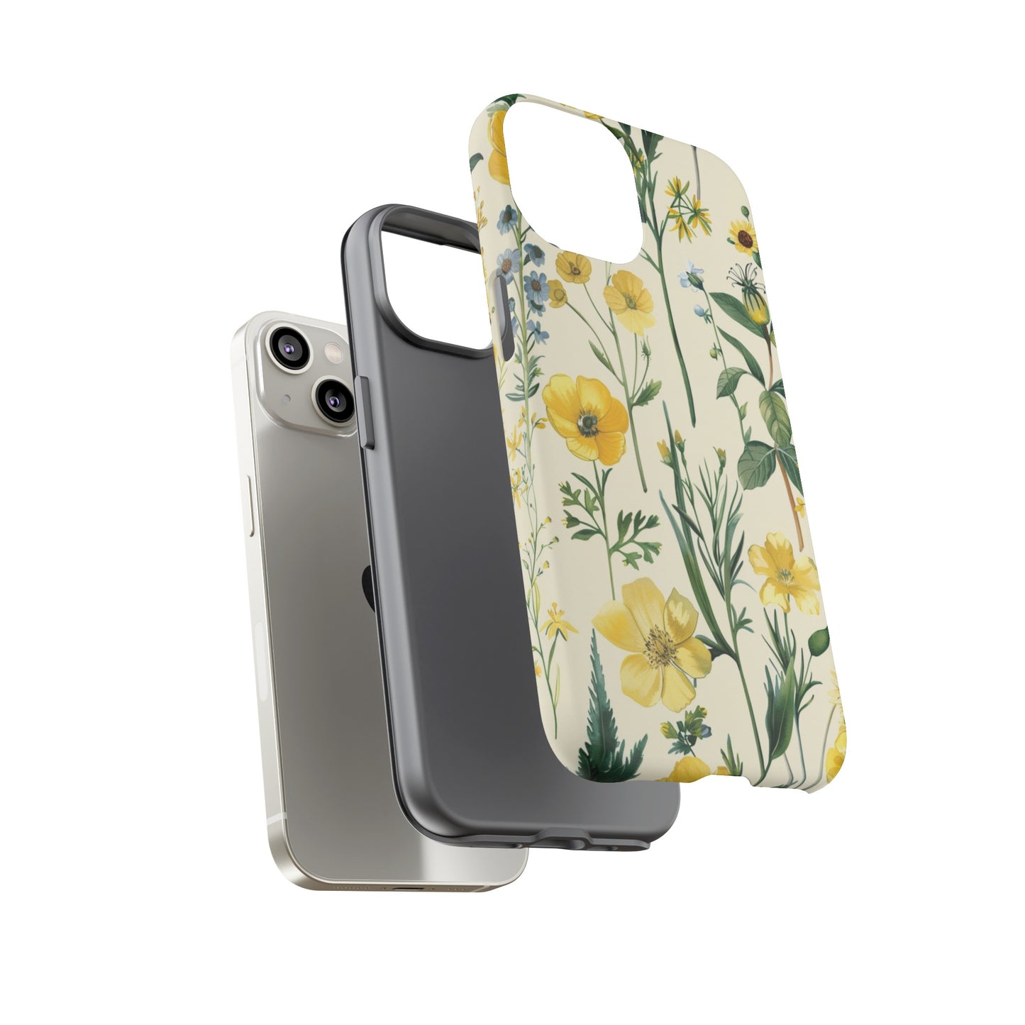 Floral Sage Yellow Wildflower Phone Case