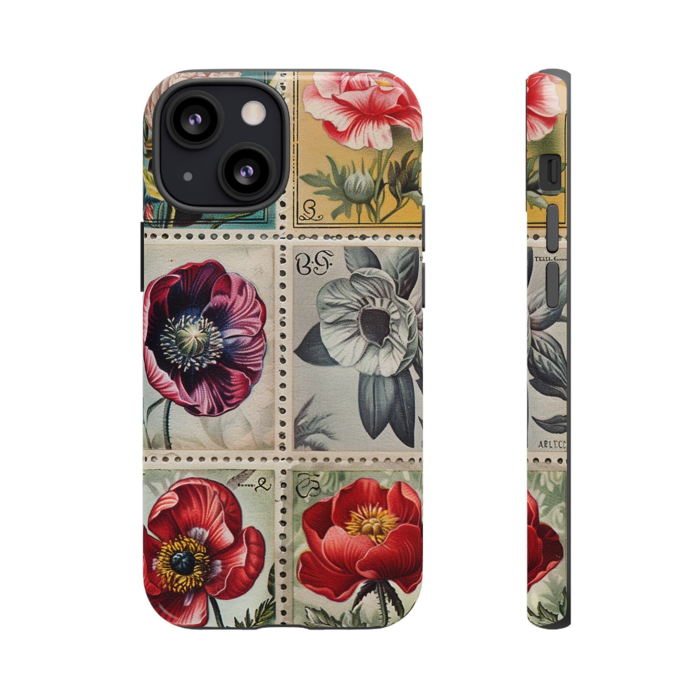 Vintage Floral Stamps Phone Case