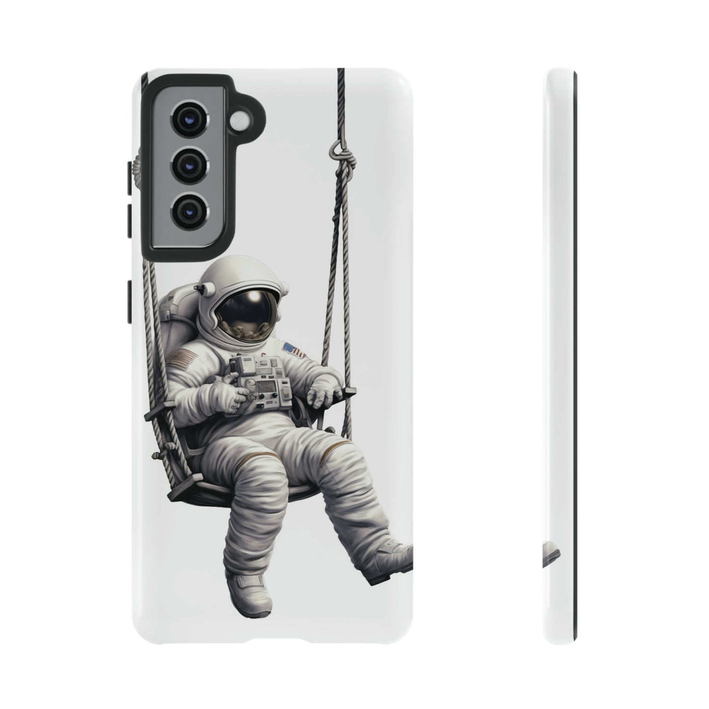 Astronaut on a Swing Phone Case