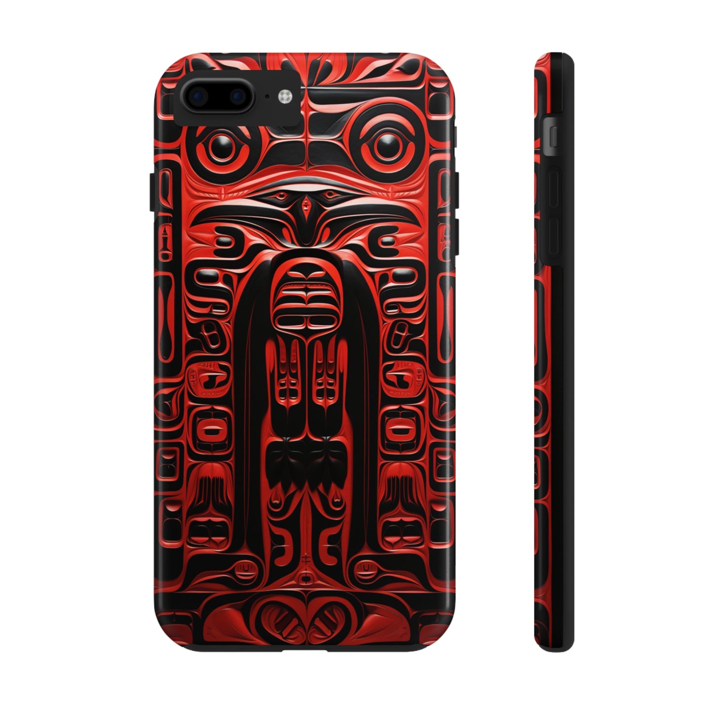 Raven Totems: Northwest Native American Carving | Heritage iPhone Case