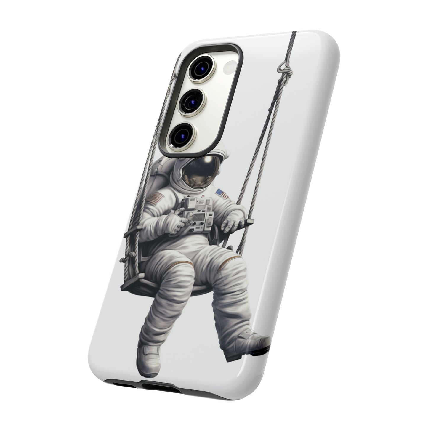 Astronaut on a Swing Phone Case