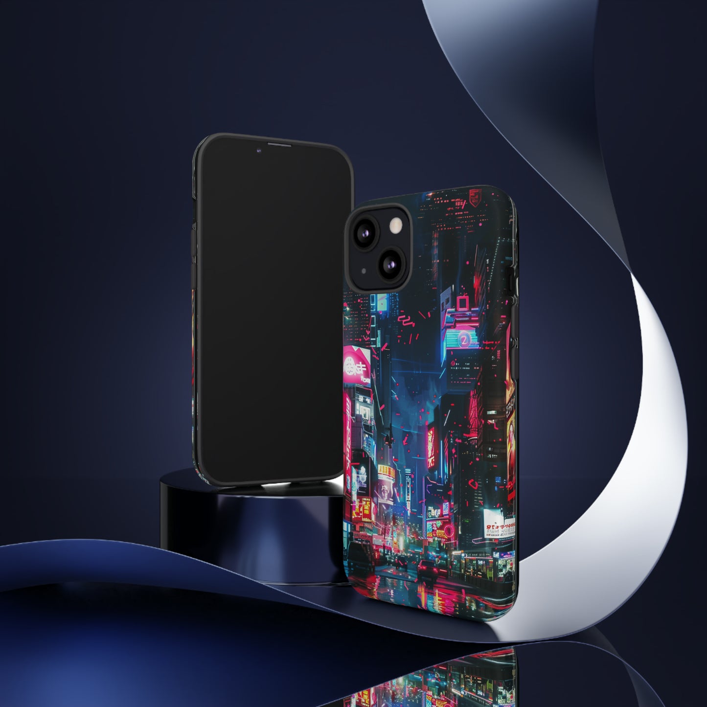 Cyberpunk Tokyo Cityscape Phone Case