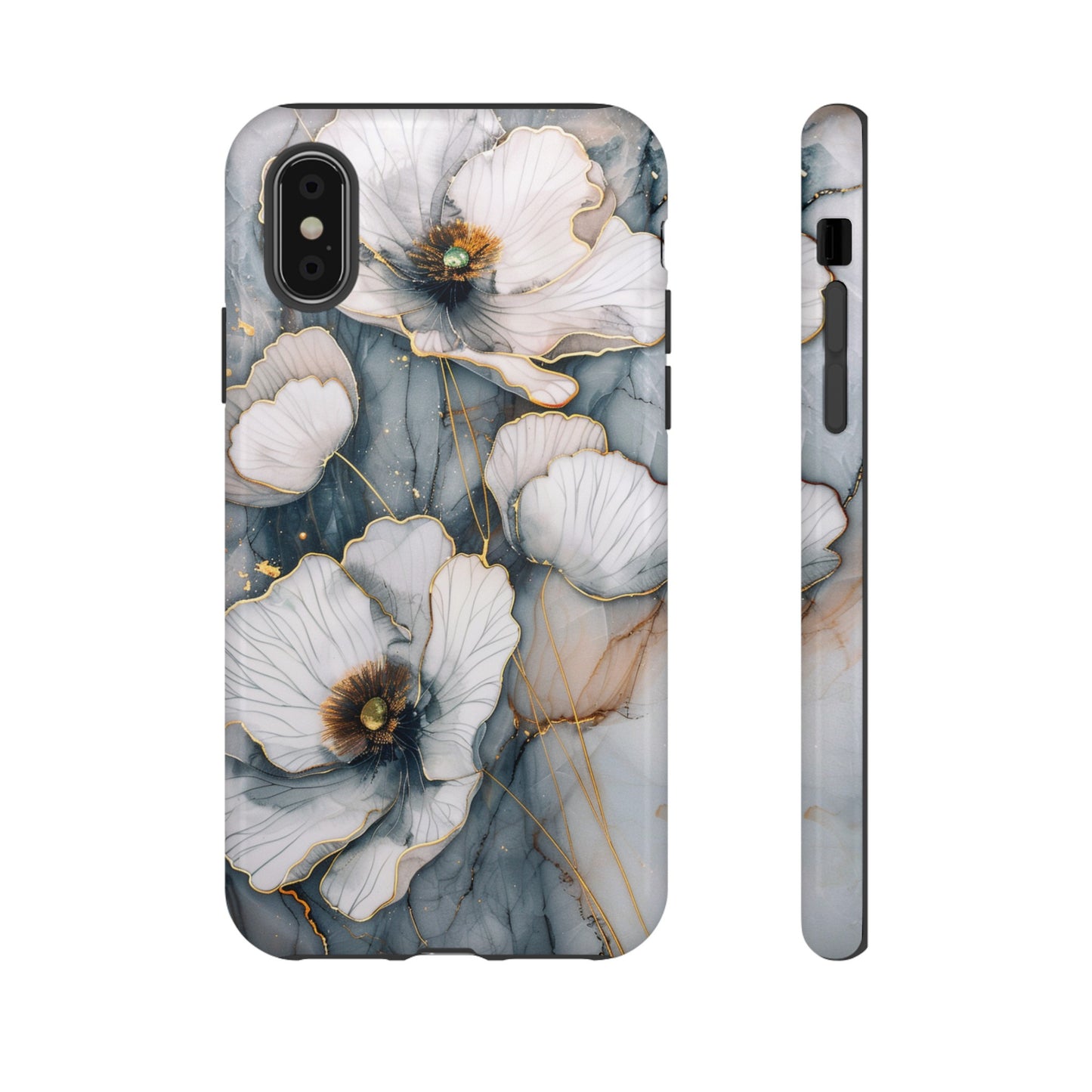 Flowers and Gold Phone Case