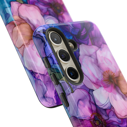 Purple Flower Stained Glass Phone Case