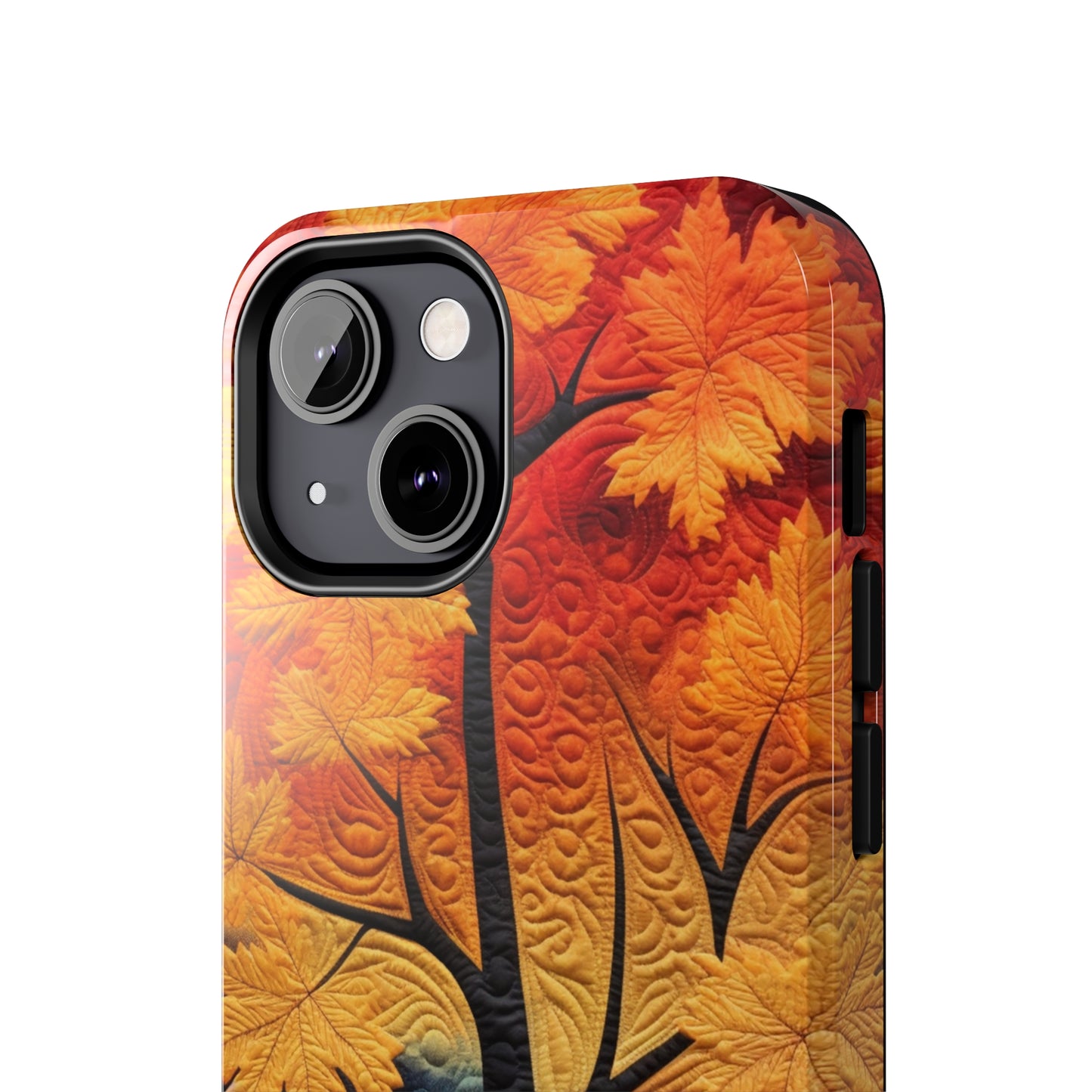 Autumn Forest Embroidered iPhone Case