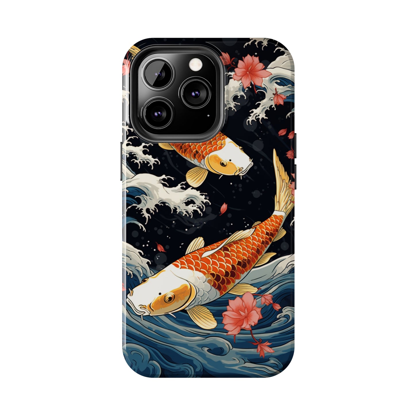 Graceful Flow: Koi Fish Inspired | Japanese Art Masterpiece iPhone Case