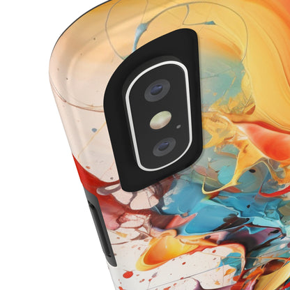 Abstract Color Splash iPhone Tough Case | Boldly Express Your Style with Enhanced Protection