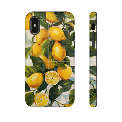 Mediterranean Lemon Italian Tile iPhone 14 Case