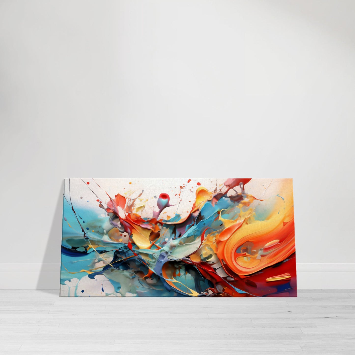 Abstract Color Splash Canvas Print | Expressive Art at Its Finest