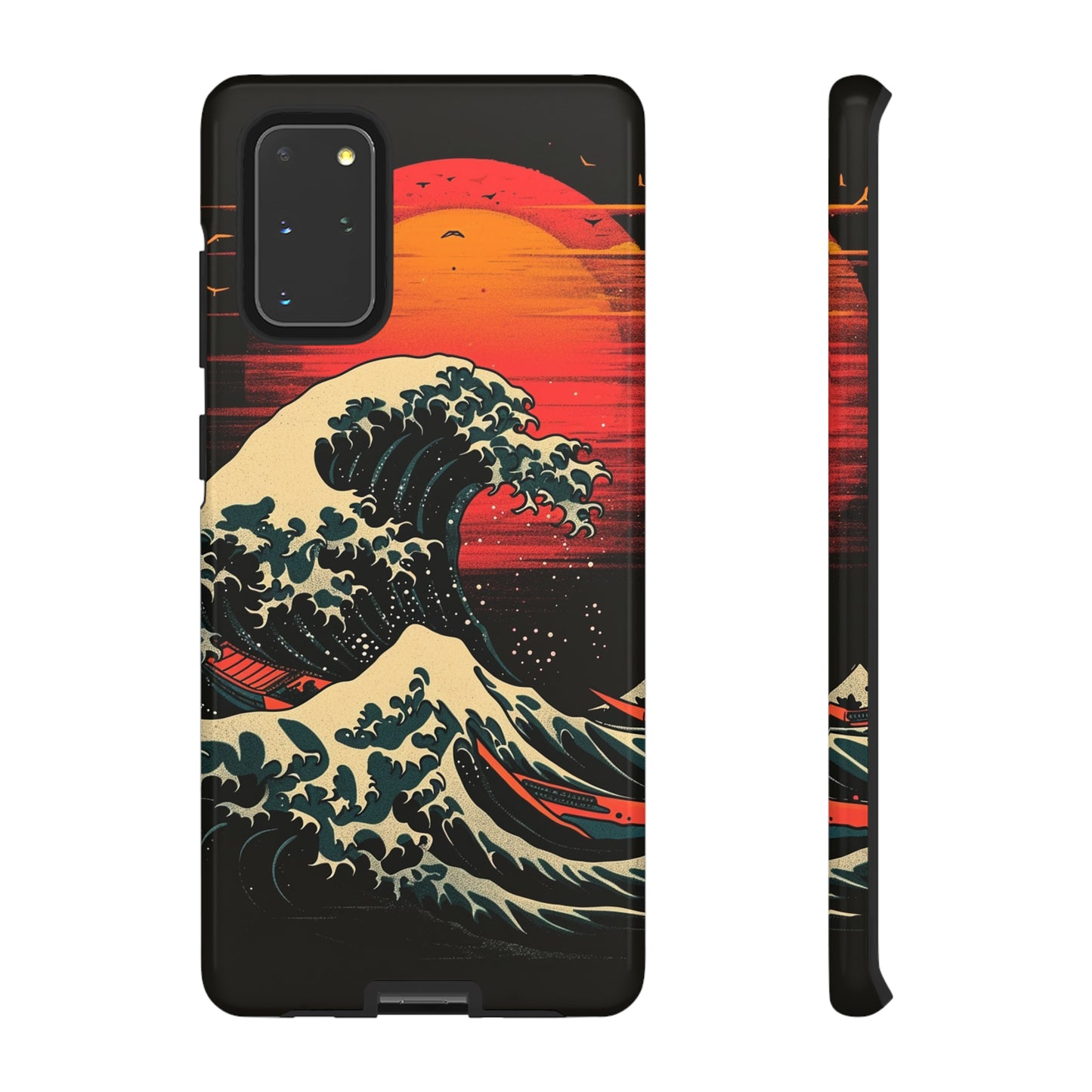 Great Wave off Kanagawa Retro Sunset