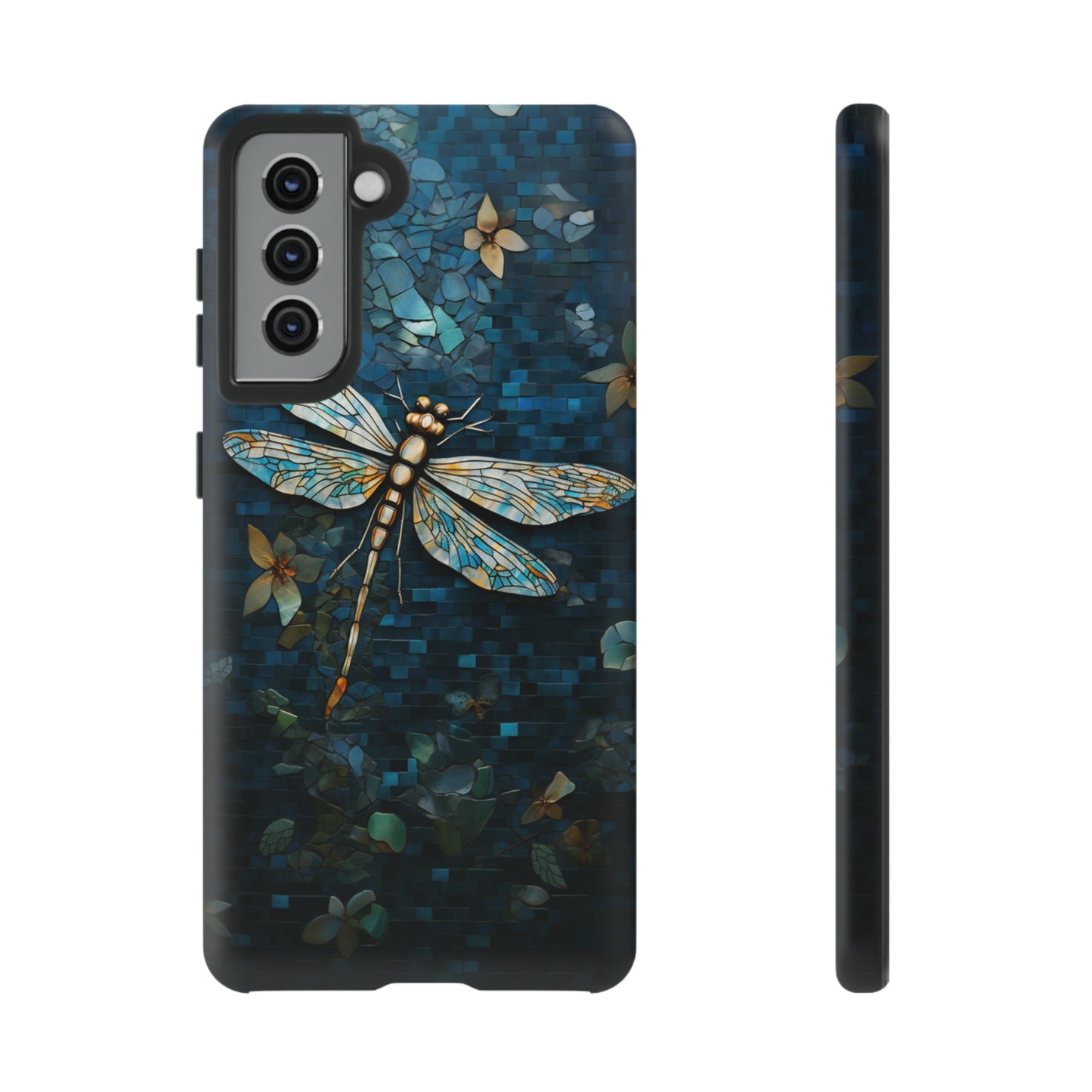 Vintage Mosaic Style Dragonfly