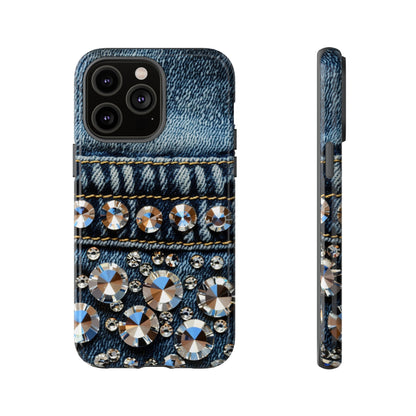 Blue Jean Queen Rhinestone Bling Phone Case