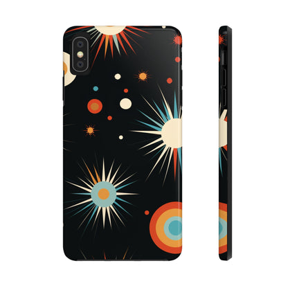 Mid-Century Atomic Age Tough iPhone Case | Retro Phone Cover