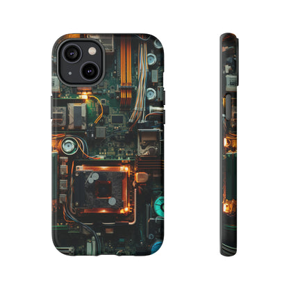 Circuit Board Themed Tough Phone Case