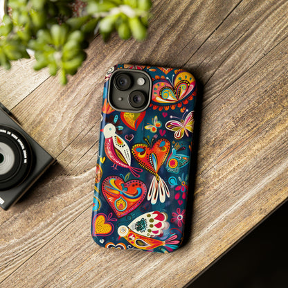 Bright Colorful Mexican Style Mural Painting Phone Case