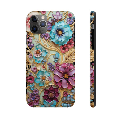 Color Splash Plastic Flower Tough iPhone Case | Vibrant Phone Cover