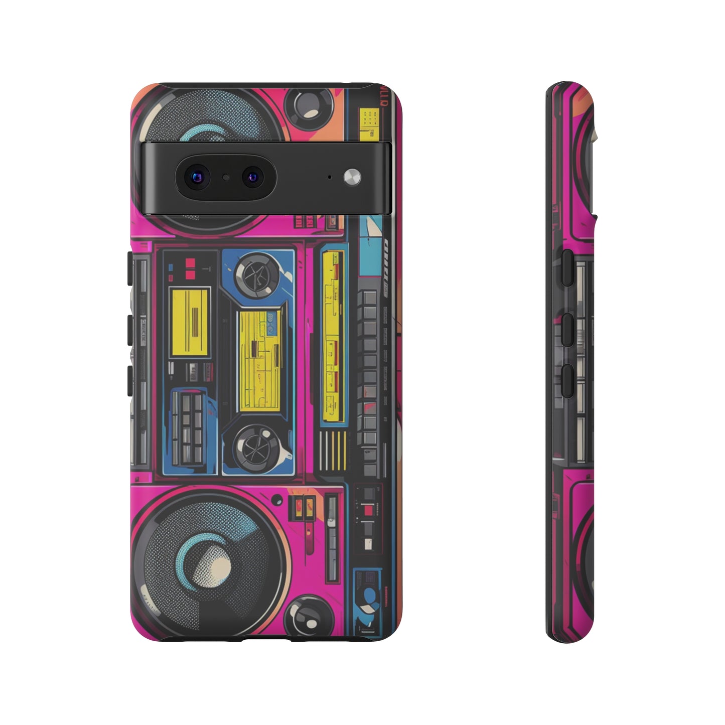 Boombox Hip Hop Music iPhone Case | Embrace Retro Vibes with Urban Beats for Google Pixel, iPhone, and Samsung Cases