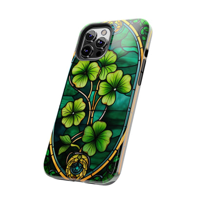 Lucky Charm: Four-Leaf Clover Phone Case | Symbol of Fortune for iPhone Models 11 through 14 Pro Max