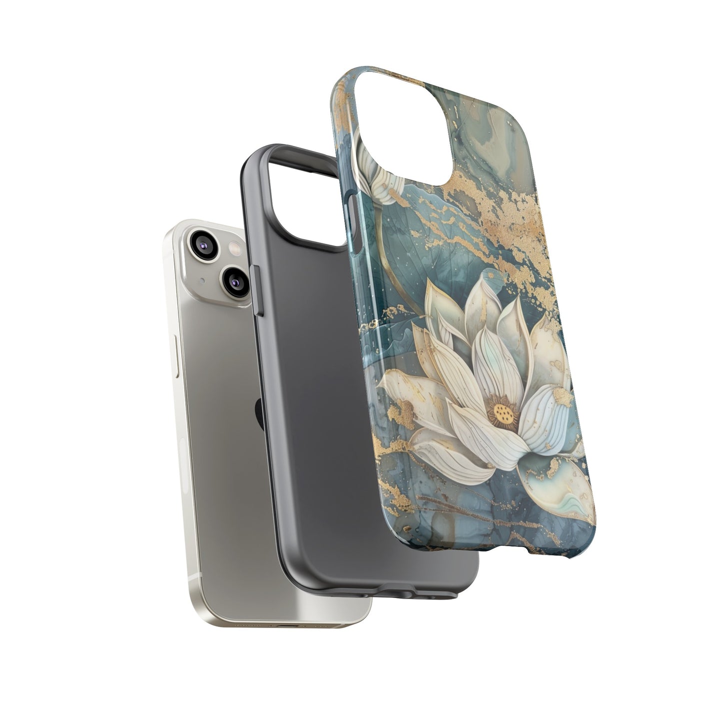 Zen Lotus Gold Floral Phone Case