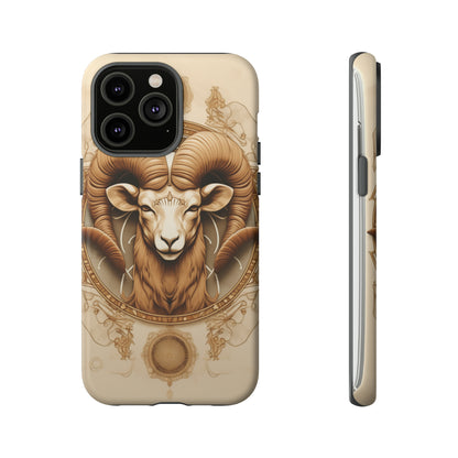 Aries Astrology Stained Glass Phone Case