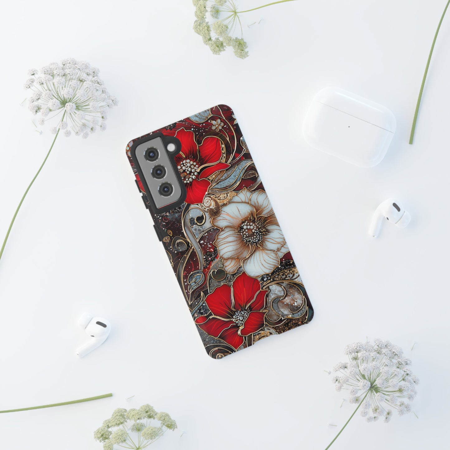 Stained Glass Floral Paisley Explosion Phone Case