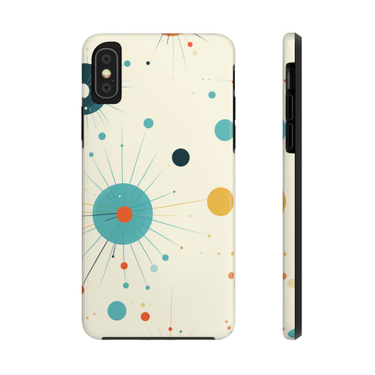 Mid-Century Atomic Age Tough iPhone Case - Retro-inspired phone cover