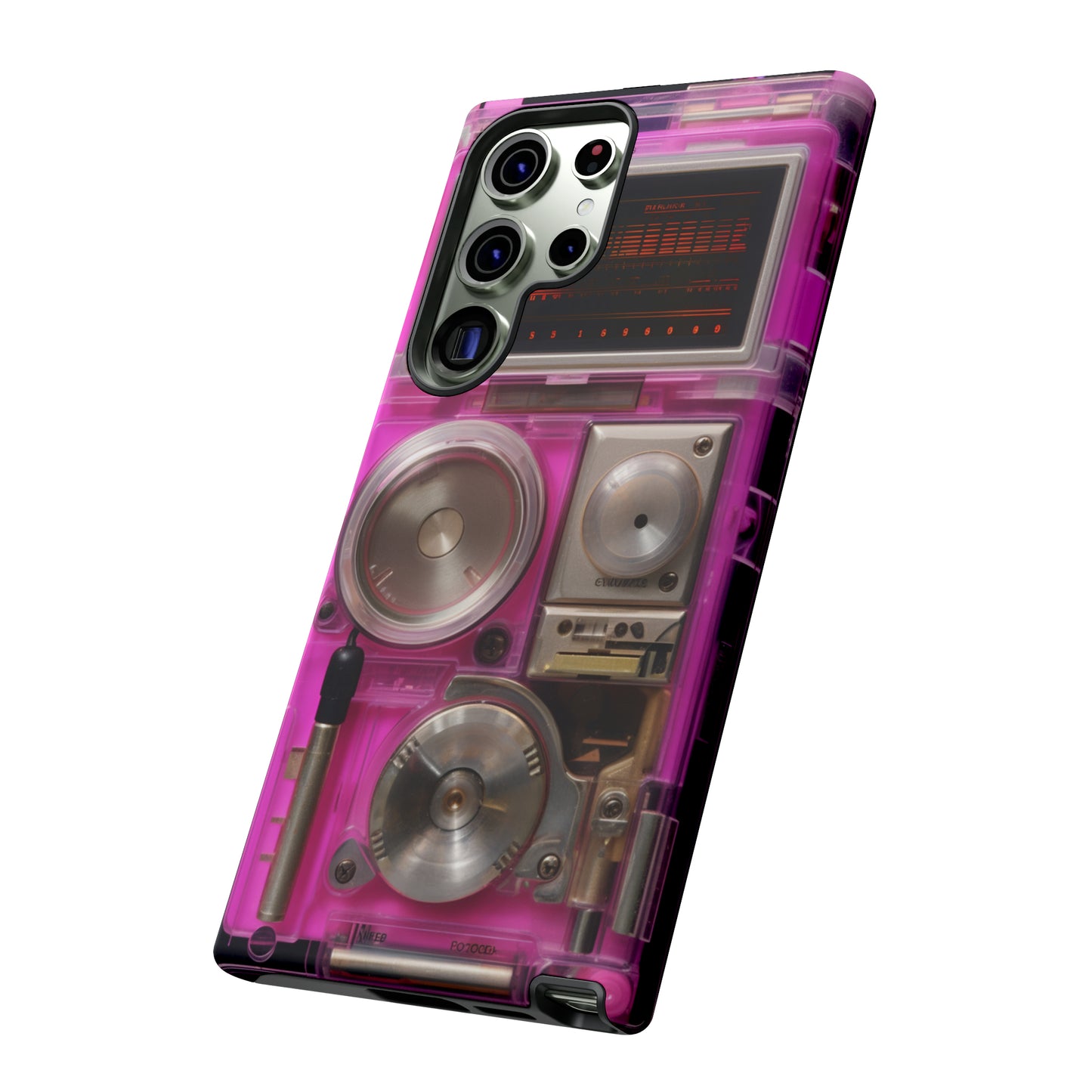 Cyberpunk Techno Gadget Walkman: Retro-Futuristic Premium Tough Phone Case | Iconic Style for iPhone, Samsung Galaxy, and Google Pixel