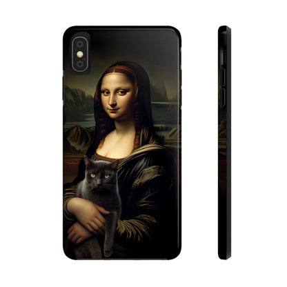 Mona Lisa with Cat iPhone Case | Art Phone Cases