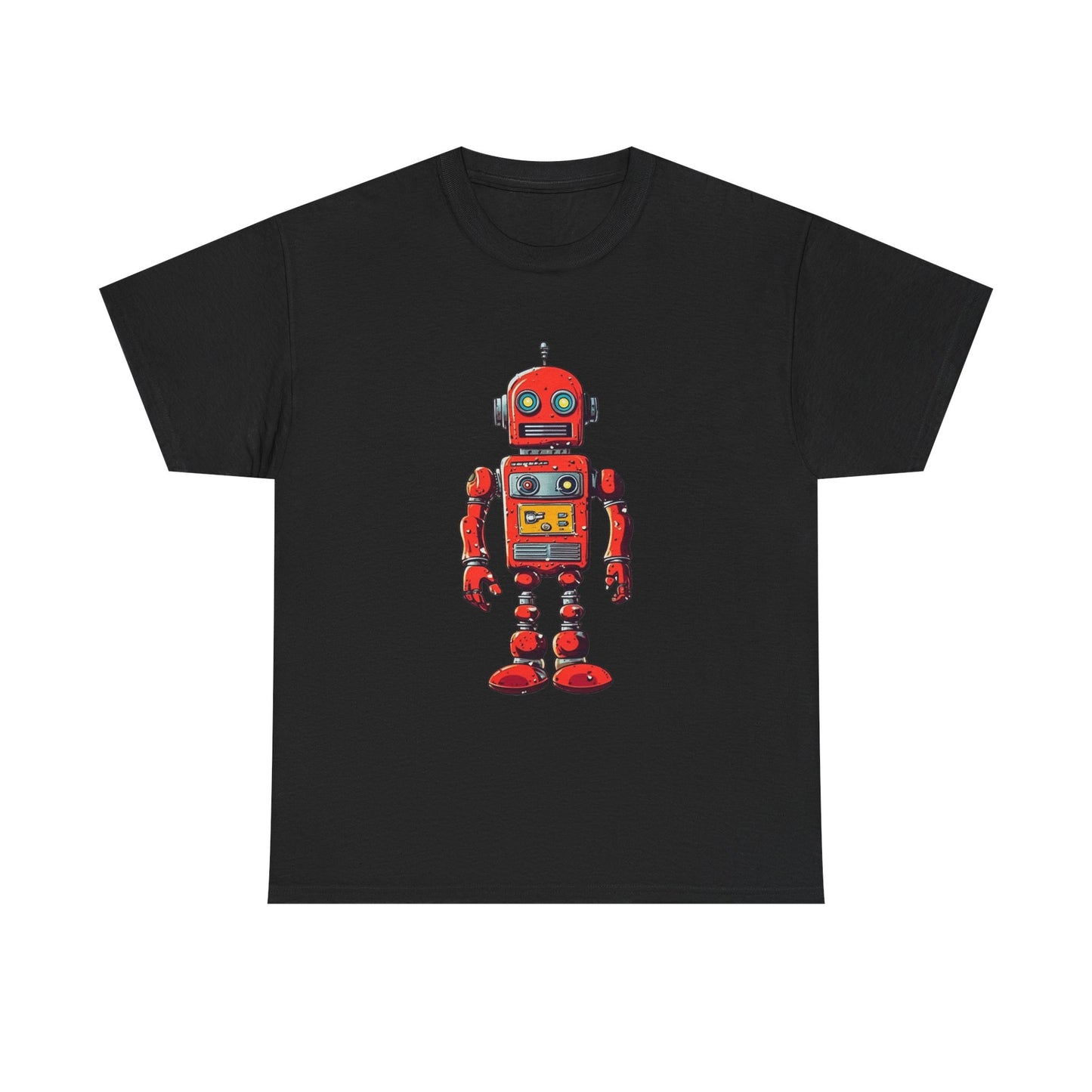 vintage sci fi robot art t shirt