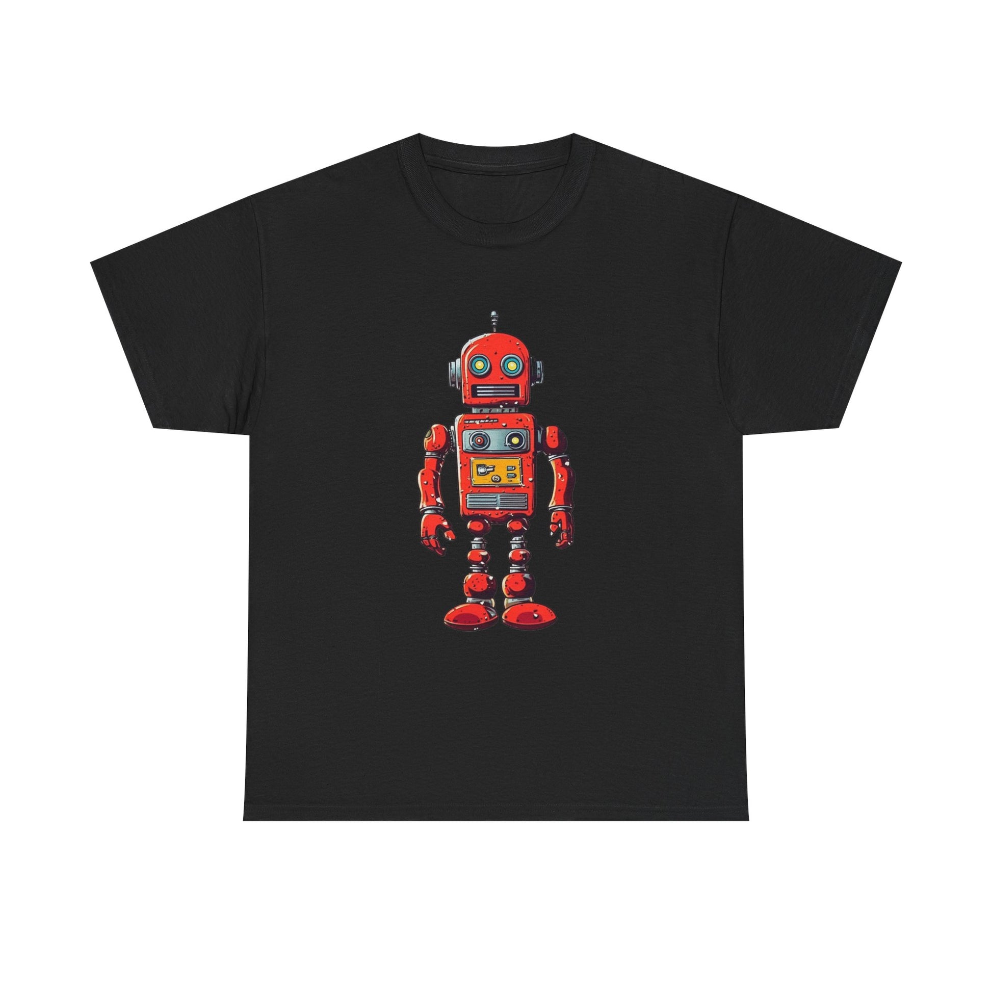 vintage sci fi robot art t shirt